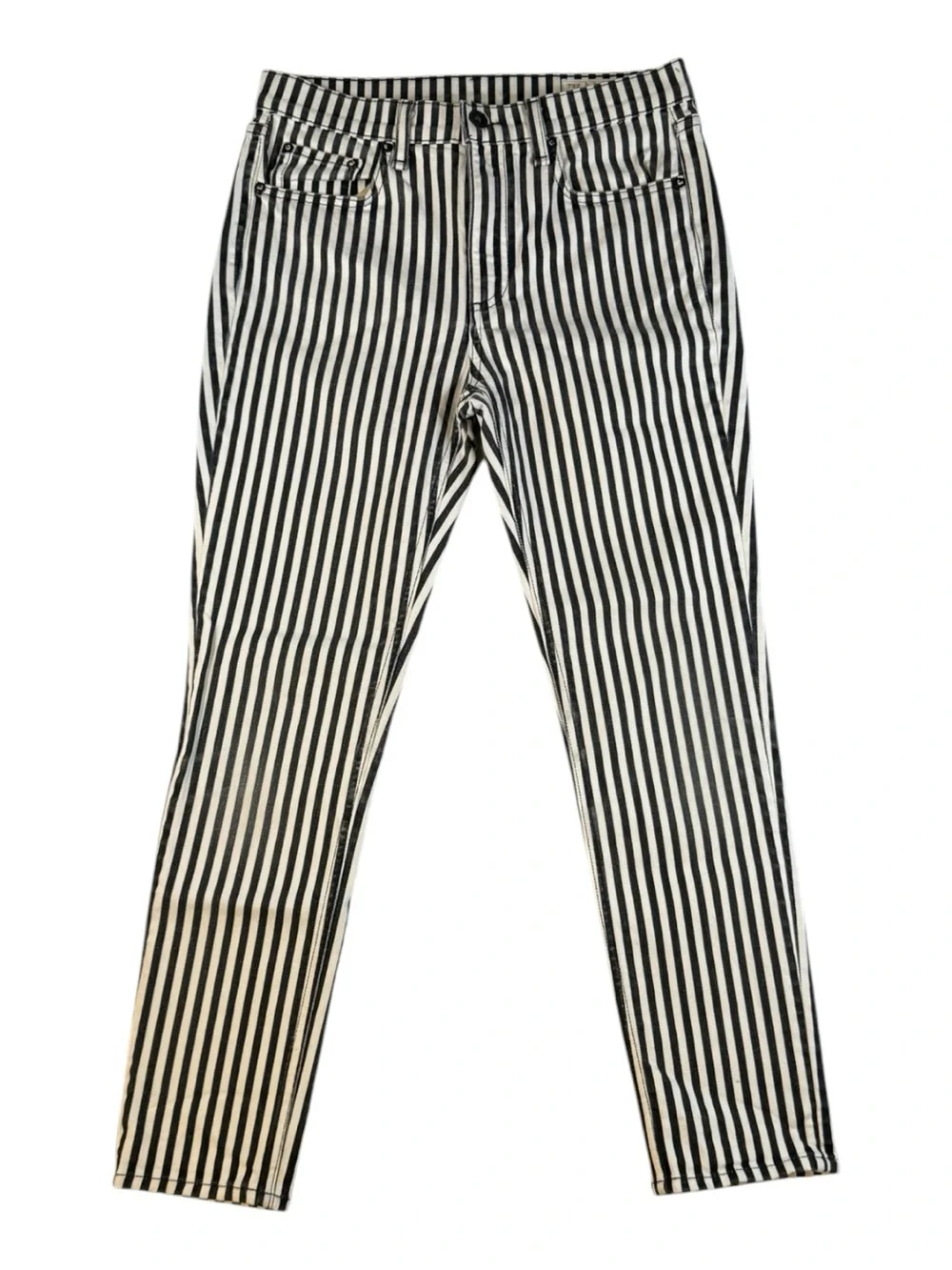 Rag & Bone High Rise Skinny Stripe Jeans Size 27